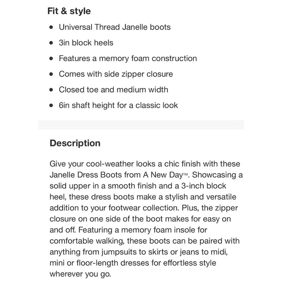 ‼️LAST PAIR‼️ a • new day Janelle Dress Boots - Picture 6 of 14